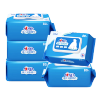 心相印 3XYM080(包装) 湿巾 心相印婴儿洁肤系列北极熊80片装湿巾25-1版3包组套