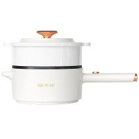 先锋 DRG-D1501 电炖锅 多功能电煮锅 一锅多能蒸/煮/煎/涮 两档调火 大口径加深锅 特氟龙不粘涂层 一抹即净