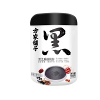 方家铺子 黑芝麻核桃粉500g/罐装 五黑五谷杂粮代餐粉 粗粮 优选3大黑色谷物用料足 芝麻香豆香浓郁