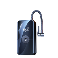 领臣 车载有线无线两用充气泵数显款LCCQB-02 无线车载充气泵 有线两用 汽车轮胎电动车带测胎压 自行车打气泵数显