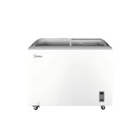 美的 SD-339HKEM 卧式冷柜 一级能效 直冷 20L展示柜 冷藏保鲜柜 商用卧式双开门冷冻柜