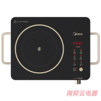 美的 (Midea) MC-HW2210 电磁炉 电陶炉 电磁炉家用火锅炒锅大功率爆炒智能电池炉 内外双环加热