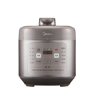 美的(Midea) MY-C555 电压力锅 5L 深汤70kPa 预约定时特色开盖煮压力锅 一锅双胆高压锅
