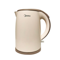 美的(Midea) MK-H415E2 电水壶 1.5L 智能温控烧水壶304不锈钢双层防烫 电热水瓶