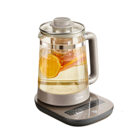 美的(Midea) MK-GE1711 电水壶 养生壶 1.7升 大容量 316L母婴级不锈钢 高硼硅玻璃壶