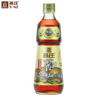 燕庄芝麻香油500ml低温压滤 100瓶