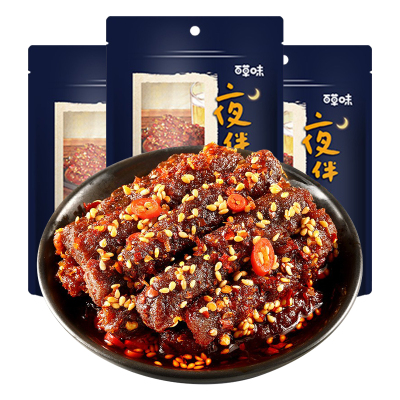 百草味 麻辣牛肉 100g/袋 *3