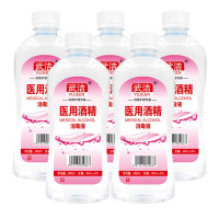 武洁 95% 酒精消毒液 500ml/瓶 5瓶/套 (单位:套)