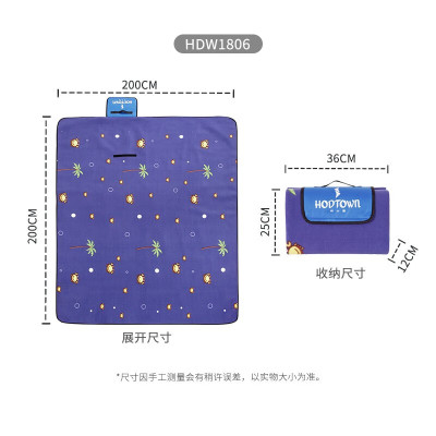 何大屋 蟹霸霸野餐垫/200*200cm