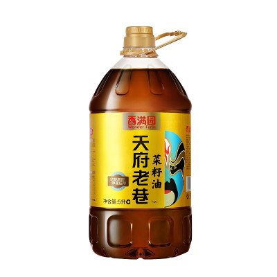 香满园天府老巷菜籽油5L(物理压榨)