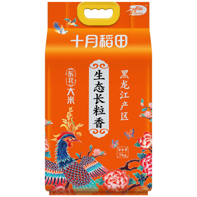 十月稻田 长粒香 生态长粒香米5kg(单位:袋)