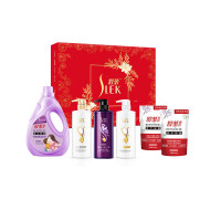 舒蕾家庭日用6件套(好日子)4.3kg 洗衣液洗发水润发乳沐浴露