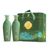 纳福汇山茶油高山红花茶油纳福呈祥礼盒装 750mlx2