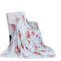 富安娜 法兰绒毯-摩卡时光80*120cm多功能毛毯单人双人毯子