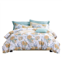 富安娜 纯棉四件套-人间芳菲全棉床品套件(203*229cm)