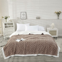 彩羊家纺贵妃绒毯 (咖)200*230CM