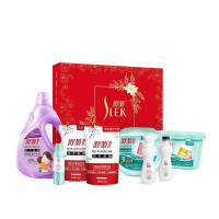 舒蕾家清组合套装八件套(八方来财)3.314kg+280ml 洗衣液洗衣凝珠增白剂去油喷雾