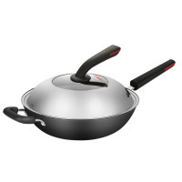 炊大皇手铸铸铁炒锅(非氧化)CG32SZ 32cm