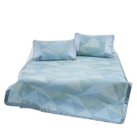 罗莱家纺(LUOLAI)光影幻梦冰丝席三件套 席子180×200cm/枕套48×74cm×2