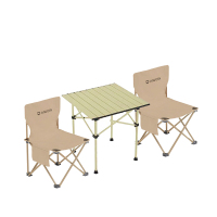 AIWOSN蛋卷桌椅套装(一桌2椅)AW-DJZY03 蛋卷桌50*53*50cm 折叠椅39*39*63cm