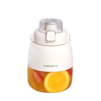 Abereve艾贝丽便携式果汁桶 果蔬榨汁机充电做水果汁机多功能榨汁桶榨汁杯 一杯双盖[20叶刀头]大容量 ABL-GZ