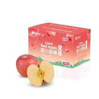 鲜知臻食 洛川红富士精品80mm 8.5-9斤(16-18枚)水果苹果箱装