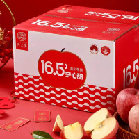 鲜知臻食 陕西洛川条红富士苹果4.5kg 彩箱装