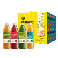 乐源 混合果汁礼盒1.08L*4(橙汁芒果汁猕猴桃汁树莓蓝莓汁各1瓶)-