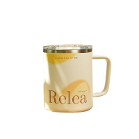 物生物星芒保温杯350ML暖杏白