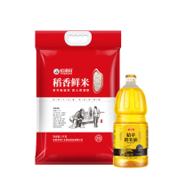 金龙鱼精萃稻米油1.5L +裕道府 稻香鲜米 5kg/袋