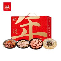 双汇熟食.过年好卤猪头肉蒜肠烤肉肠猪皮冻熟食组合1160g