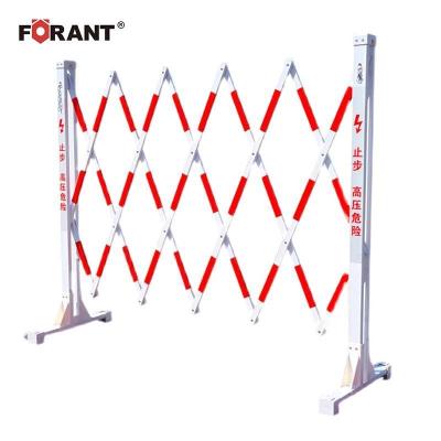 玻璃钢管式伸缩围栏电力施工绝缘硬质折叠可移动道路隔离防护栏杆