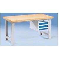 榉木夹板桌面重型操作工作台(含3抽屉)