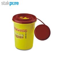 医疗废物利器盒一次性黄色针筒锐器诊所用圆形方形针头垃圾桶 9.5*7.5*13.5cm
