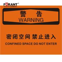 密闭空间禁止进入警告标识牌