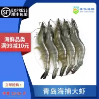 青岛大虾 整箱3.6-4斤 16-18厘米左右 顺丰速运 新鲜日期 冰鲜虾活新鲜大虾 基围虾水产冻虾