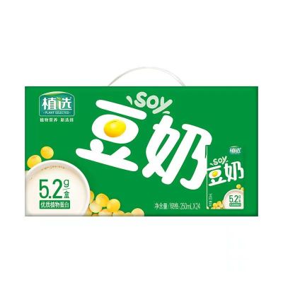 伊利植选豆奶 250ml*24盒 整箱浓醇豆香植物奶
