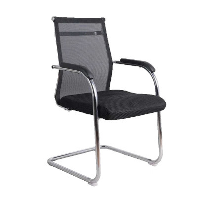洛诗莲(RoyceLand) 办公椅职员椅弓形椅家用电脑椅学习椅员工透气网椅 中背/黑色