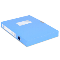 递乐(DiLe )pp档案盒A4文件资料盒35mm办公用品文具18个装 1308蓝色