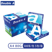 达伯埃Double A 80g A4 复印纸 500张/包 5包/箱(2500张)