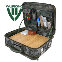 天狼芯 野战标图作业箱折叠箱多用指挥器材箱参谋政工箱含支架空箱-WR1572