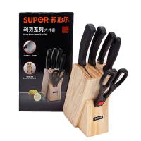 苏泊尔(SUPOR) 刀具套装利刃系列不锈钢刀具六件套菜刀套装 T0824-2