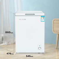 美菱100升薄壁冰柜冷藏冷冻转换家用低霜冷柜一级能效迷你节能单温卧式小冰箱 BC/BD-100DTQ