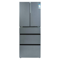 美菱(MeiLing) 406升 法式五门冰箱 一级能效 双变频智能 底部散热 BCD-406WUP9B 星河银