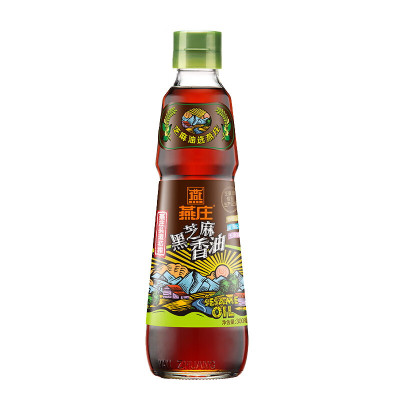 燕庄头道初榨黑芝麻香油300mL