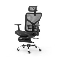迪欧 全网布坐垫人体工学椅 电脑椅 职员椅 办公椅带脚踏