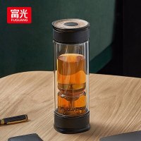 富光 时光.沙漏泡茶师 双层玻璃杯 360mL ZB003-360(颜色随机发货)