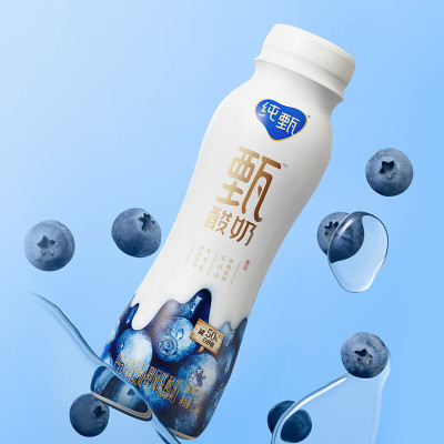 蒙牛 纯甄甄酸奶蓝莓味风味酸牛乳PET瓶230g×10瓶