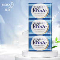 花王(KAO)牛奶香皂130g*3进口沐浴香皂儿童洗手洗澡洗脸香皂男士女士肥皂