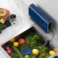 摩飞电器果蔬清洗机 家用双仓有线洗菜机蔬菜水果分类烘干消毒神器MR2061